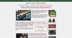 Desktop Screenshot of gregorysleather.com